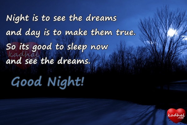 Good Night Wishes for Lover - Kadhal.net