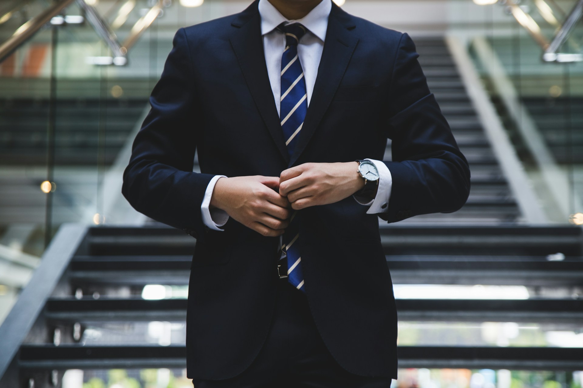 A person wearing suit